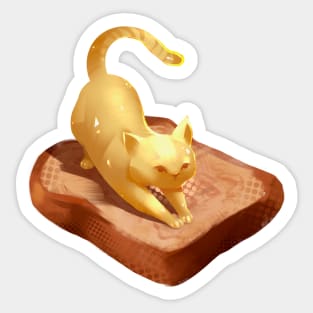 Butter Cat on Toast Sticker